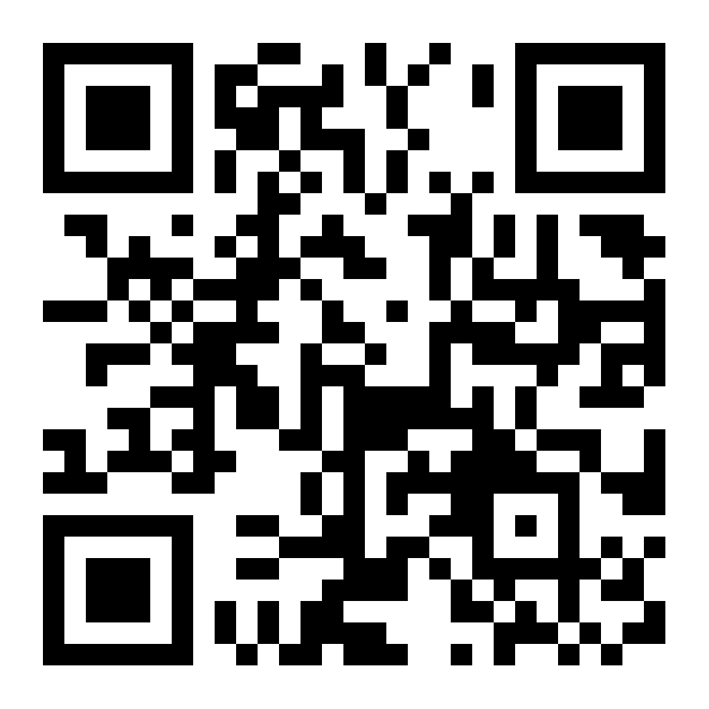 QR code: scan with a phone to access the encoded data or link it contains.